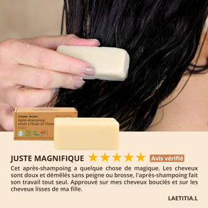5 Étoiles pour notre après-shampoing solide