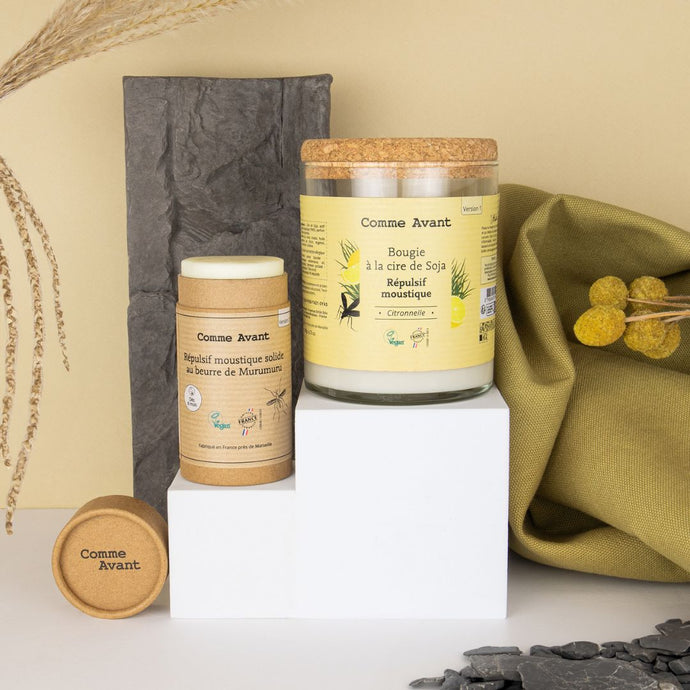 bougie répulsive anti moustiques et stick répulsif anti moustiques pour le corps naturel Comme Avant