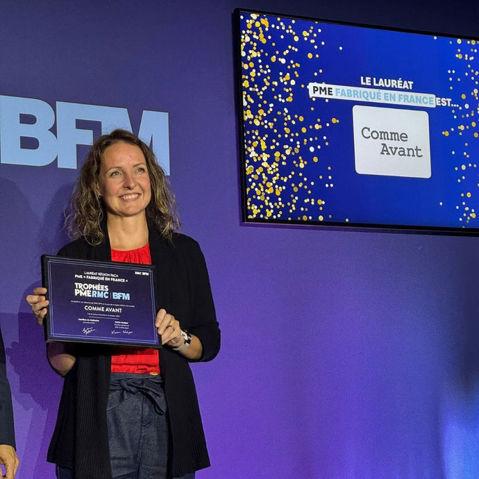 comme avant remporte le prix pme rmc bfm pour la categorie fabrique en france