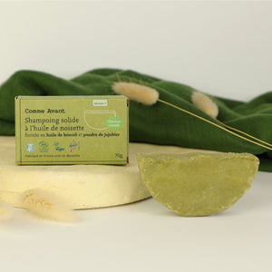 shampoing solide bio et naturel Comme Avant à l'huile de noisette et de brocoli