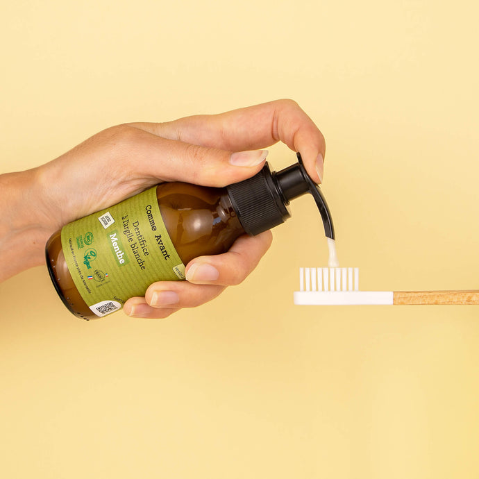 brosse à dents en bois rechargeable comme avant