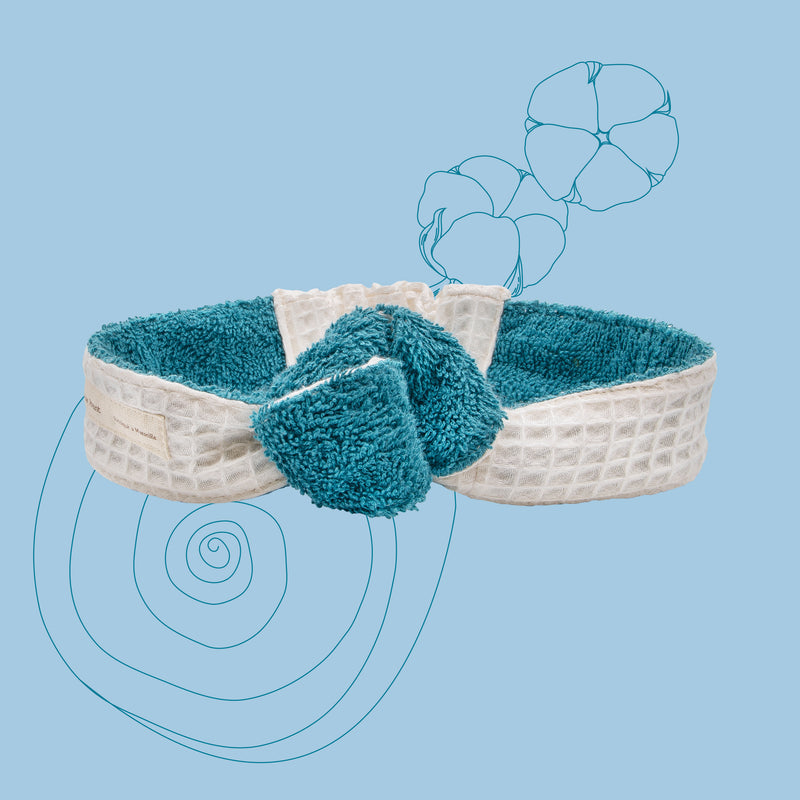 Bandeau de démaquillage – Turquoise
