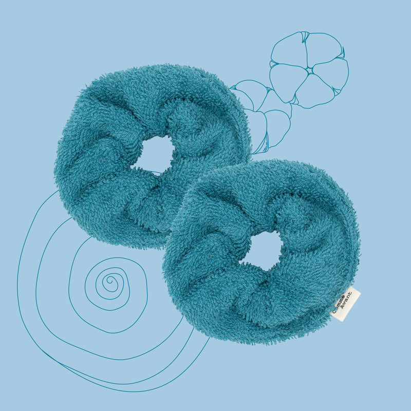Manchettes de démaquillage – Turquoise