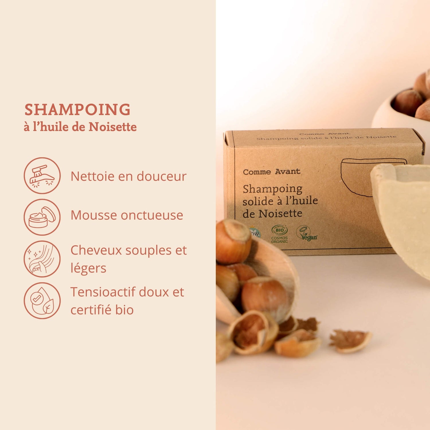 arguments shampoing noisette cheveux normaux comme avant