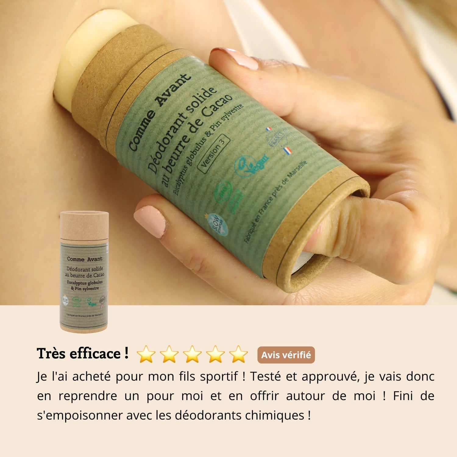 Avis déodorant pin et eucalyptus comme avant