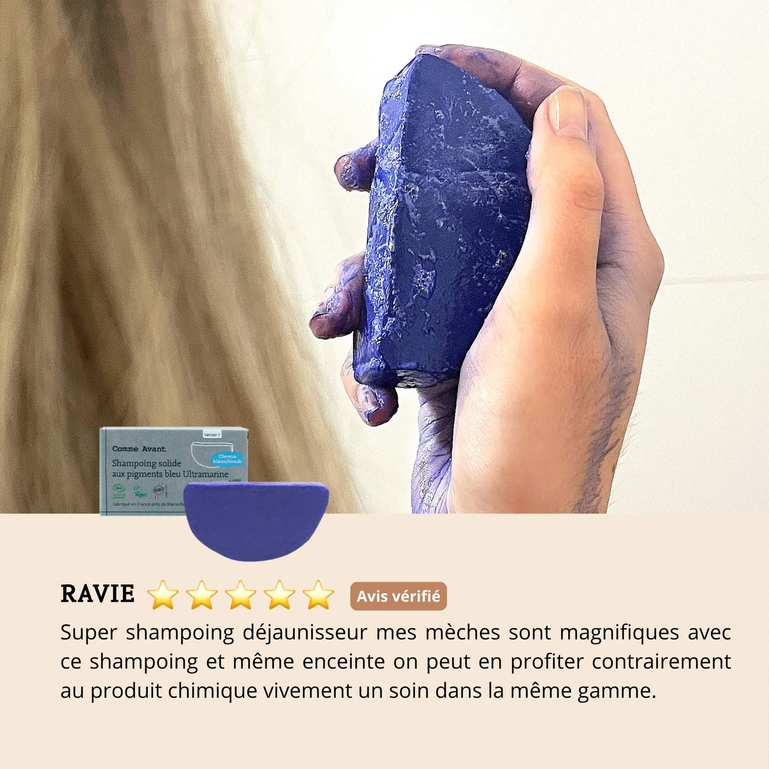 Avis shampoing bleu comme avant