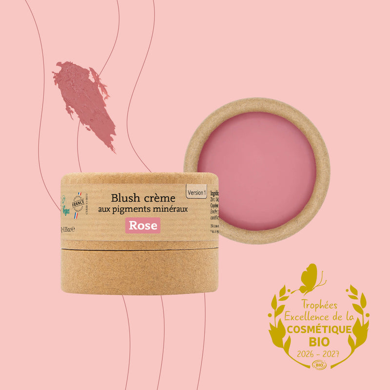 Blush crème pigments minéraux rose