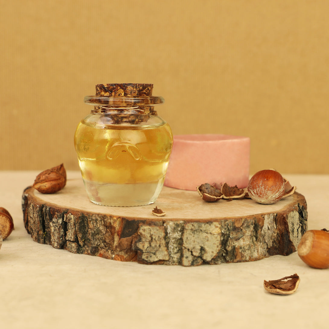 crème à l'huile de noisette comme avant