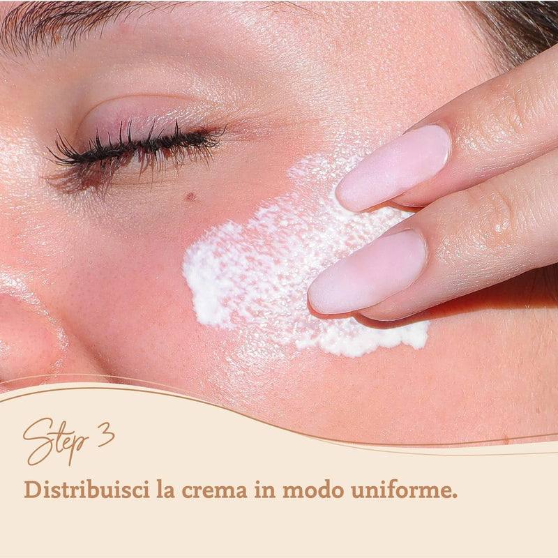 tutorial crema solare SPF50 Comme Avant