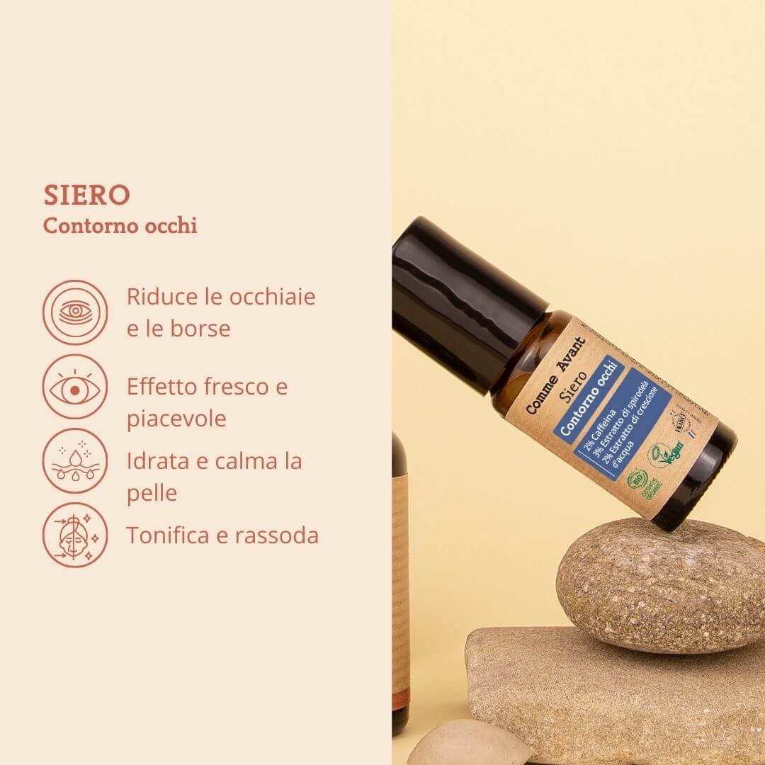 Siero contorno occhi che riduce le occhiaie e le borse