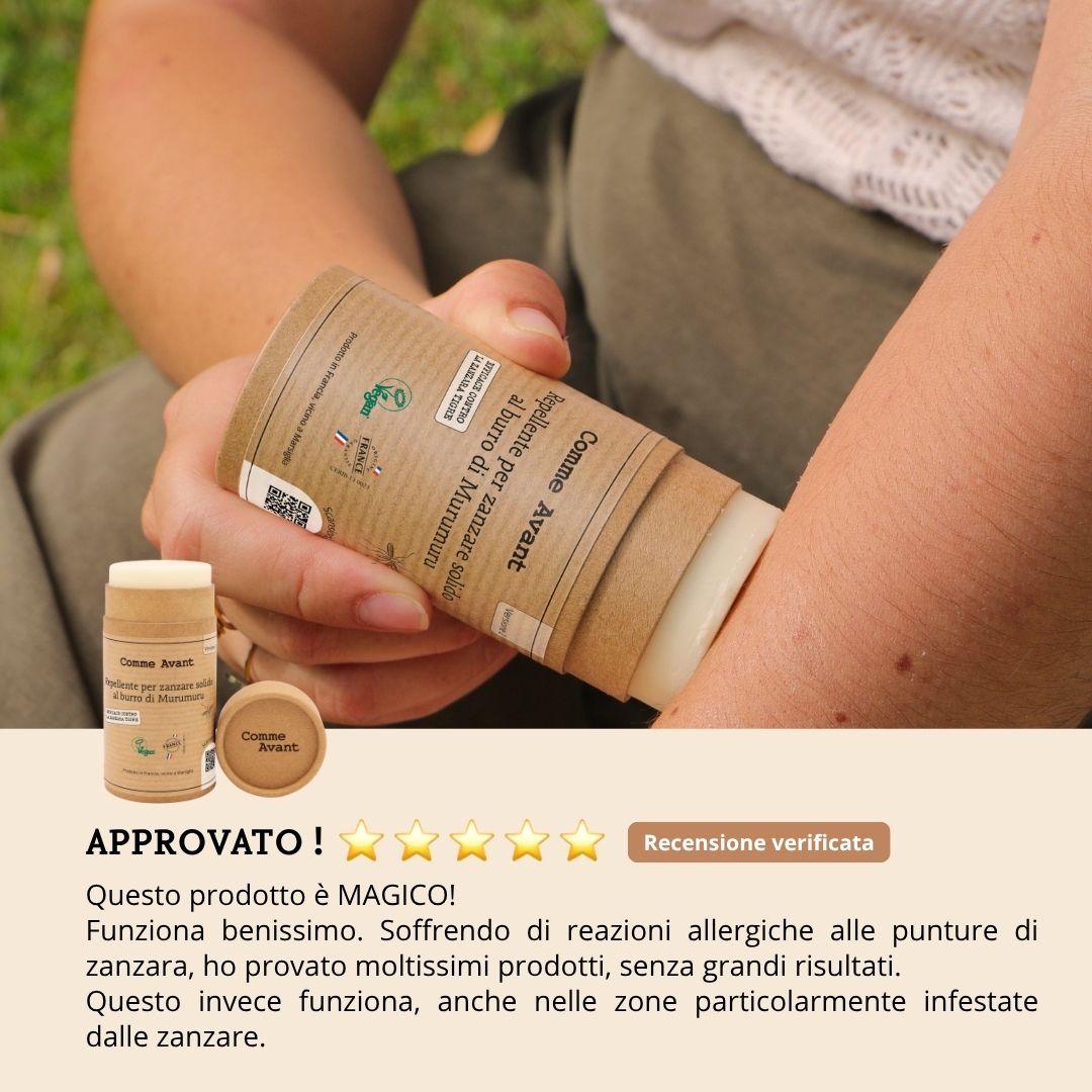 Recensione repellente solido antizanzare Comme Avant