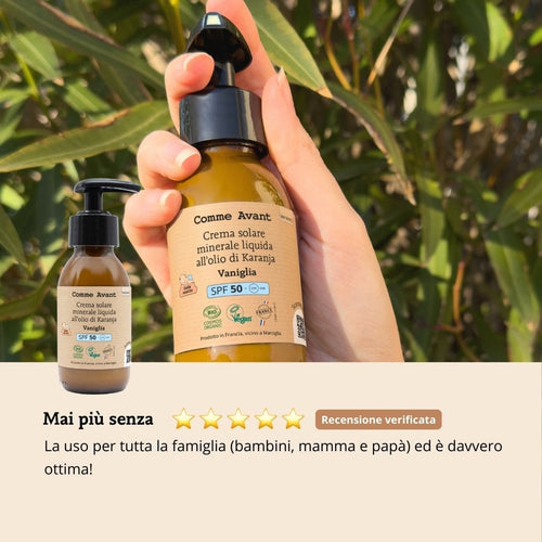 Recensione crema solare all'olio di Karanja