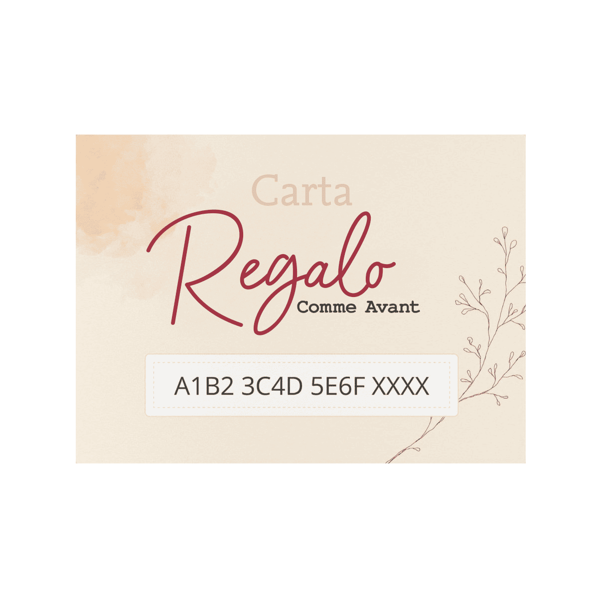 Carta regalo Comme Avant