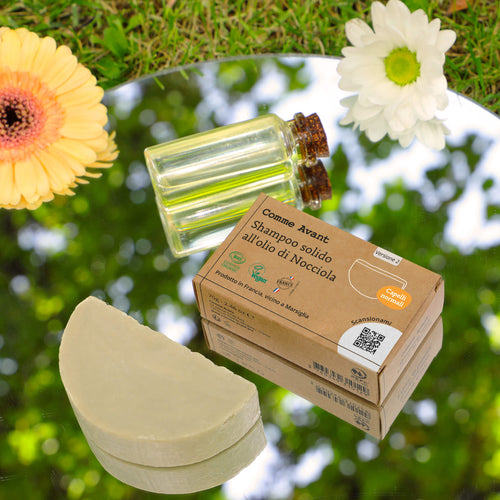 Shampoo solido biologico all'olio di nocciola Comme Avant