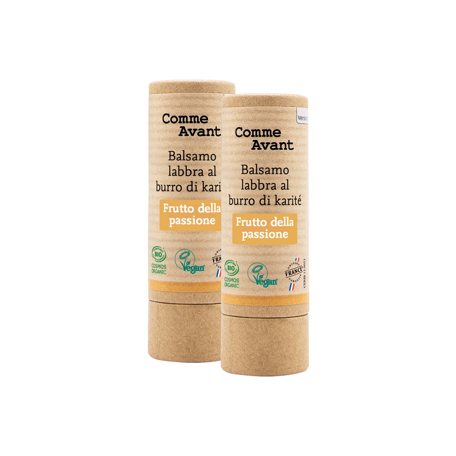 Balsamo labbra al burro di karité al frutto della passione