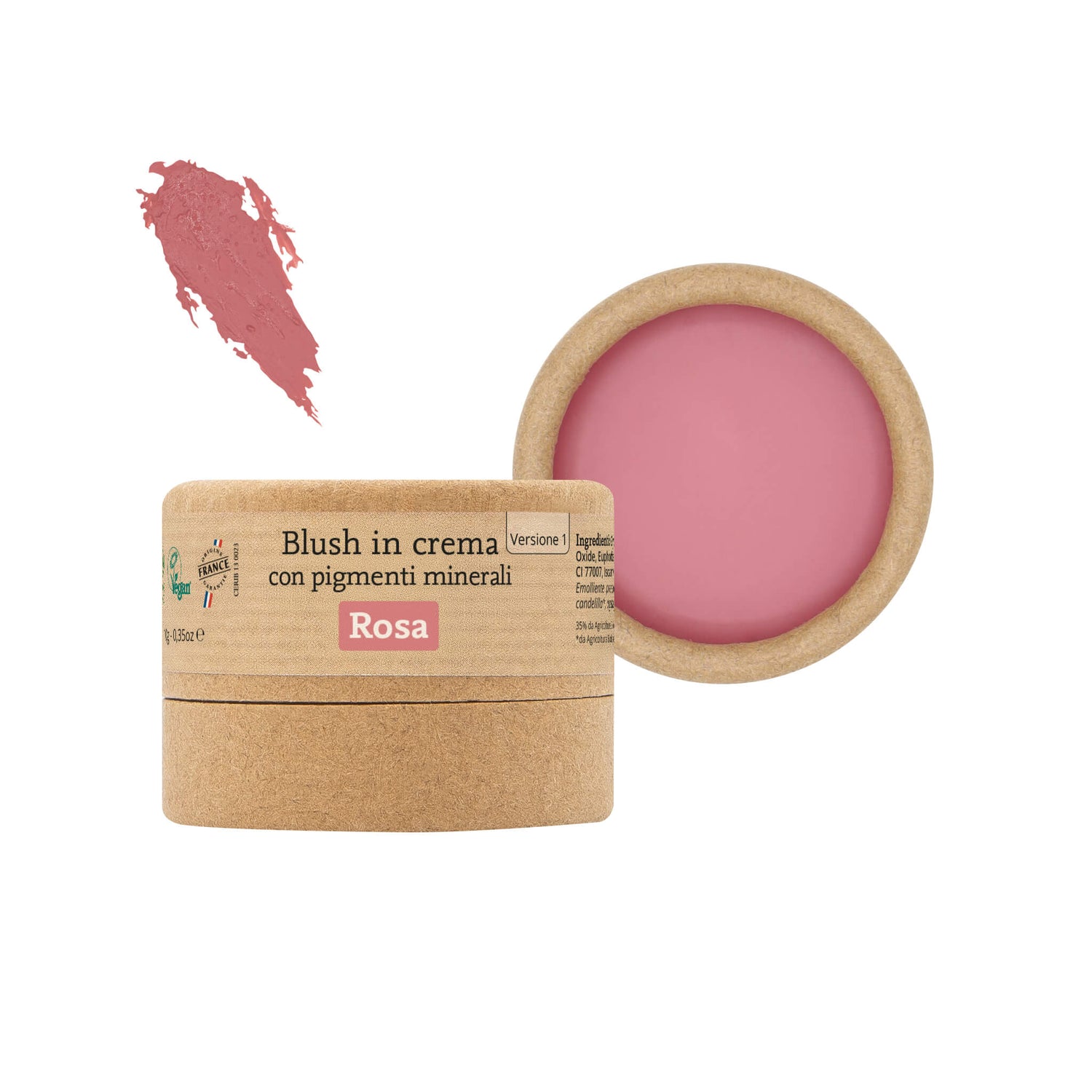 Blush in crema con pigmenti minerali rosa