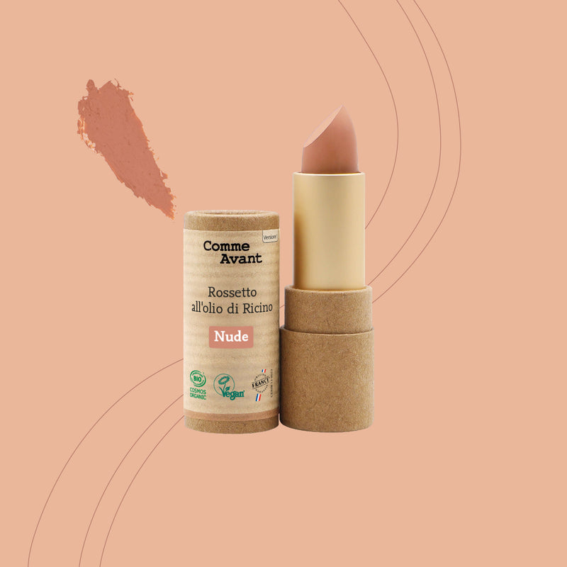 Rossetto nude all'olio di ricino Comme Avant