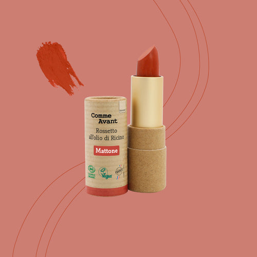 Rossetto mattone all'olio di ricino Comme Avant