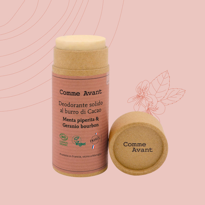 Deodorante alla menta piperita e geranio bourbon