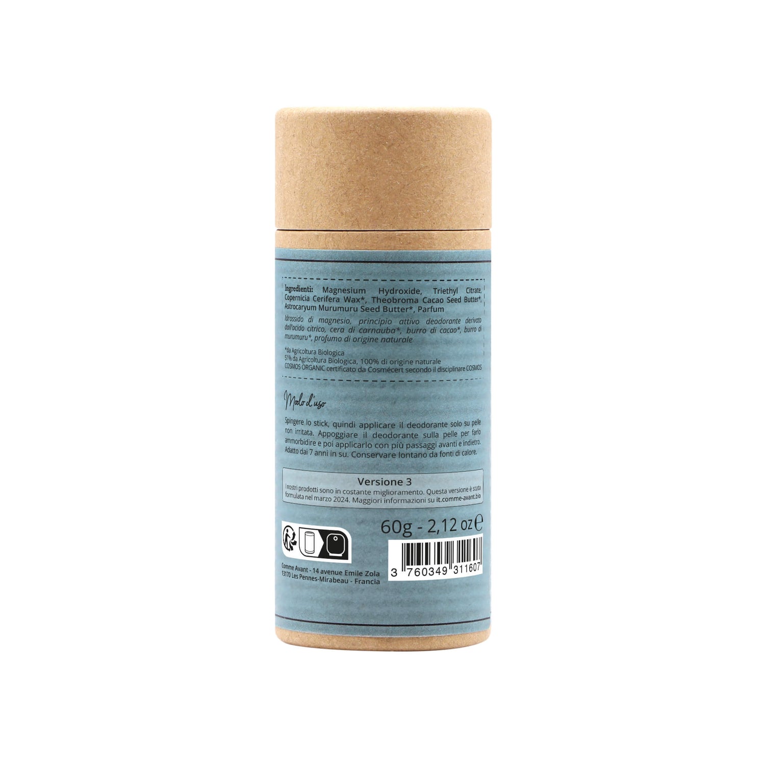 Deodorante solido al burro di cacao Comme Avant