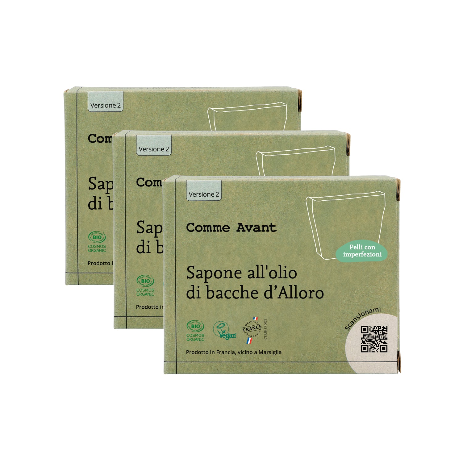 Sapone artigianale all'olio di bacche d'alloro