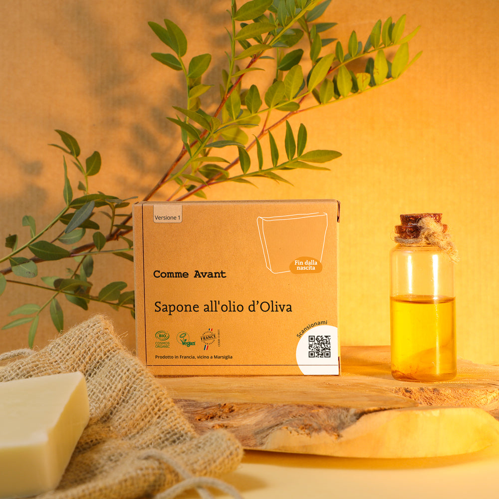 Sapone all'olio d'oliva saponificato a freddo Comme Avant