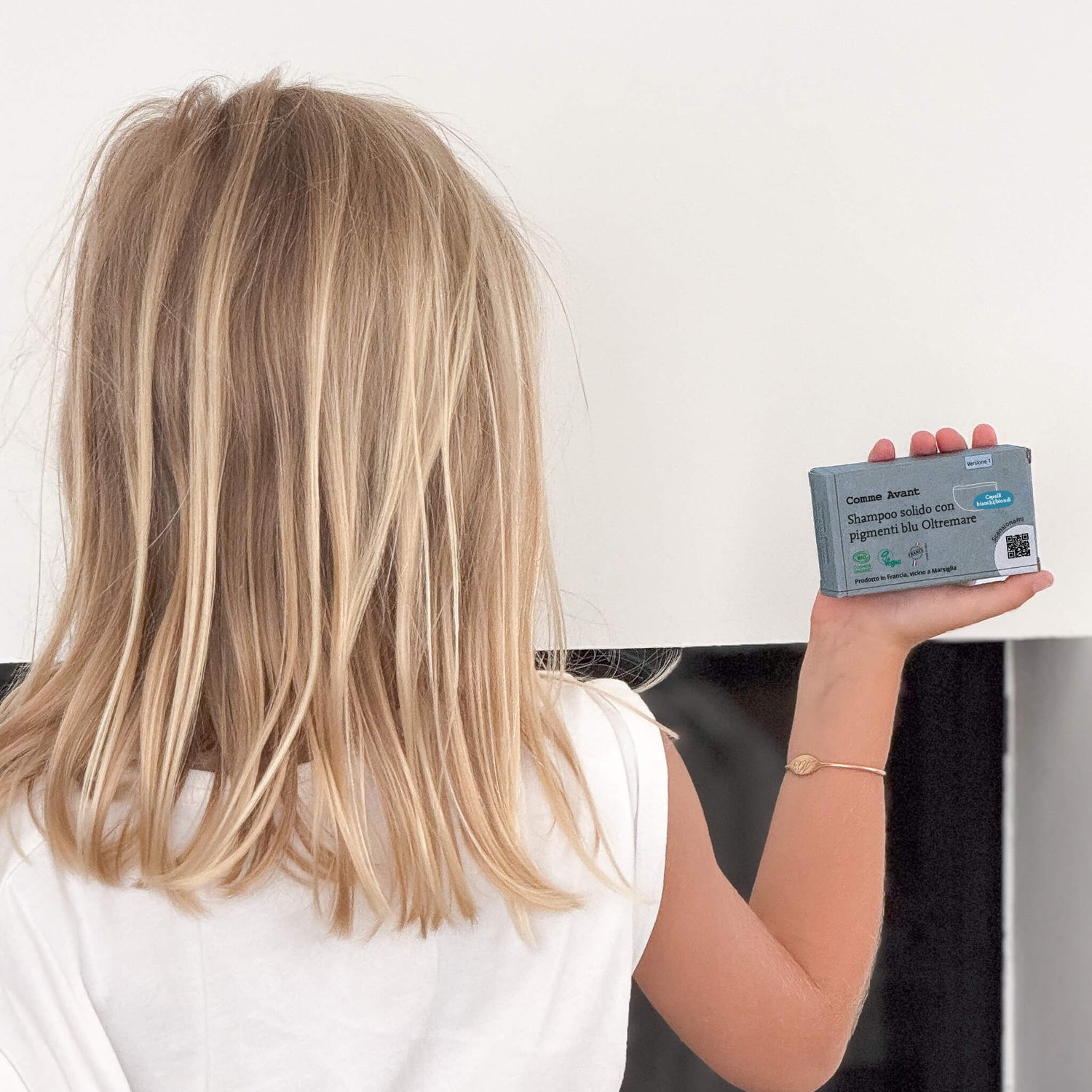 Shampoo solido con pigmenti blu Comme Avant