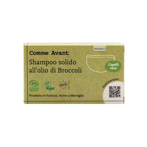 Shampoo solido all'olio di broccoli