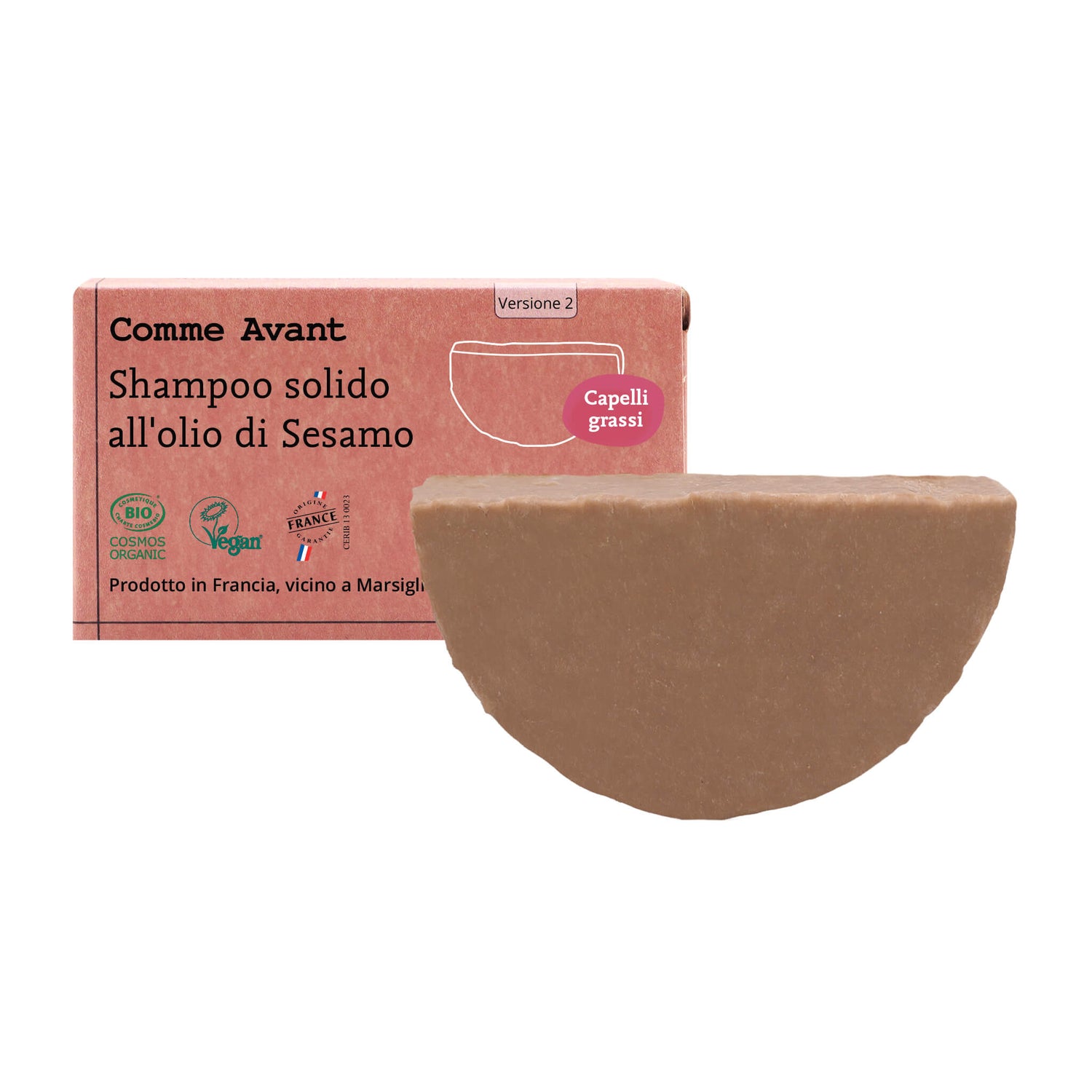 Shampoo solido all'olio di sesamo Comme Avant