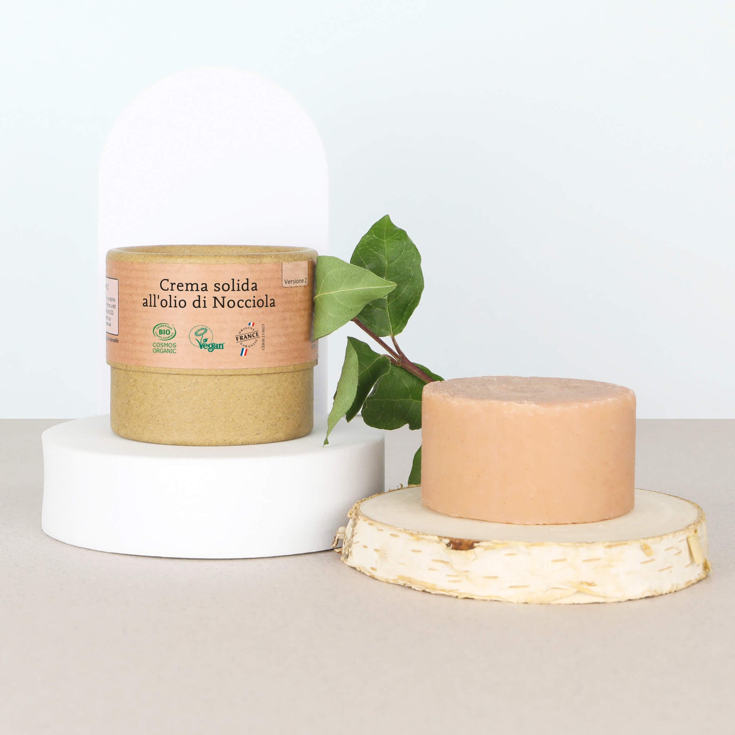 Crema solida anti imperfezioni con olio di nocciola