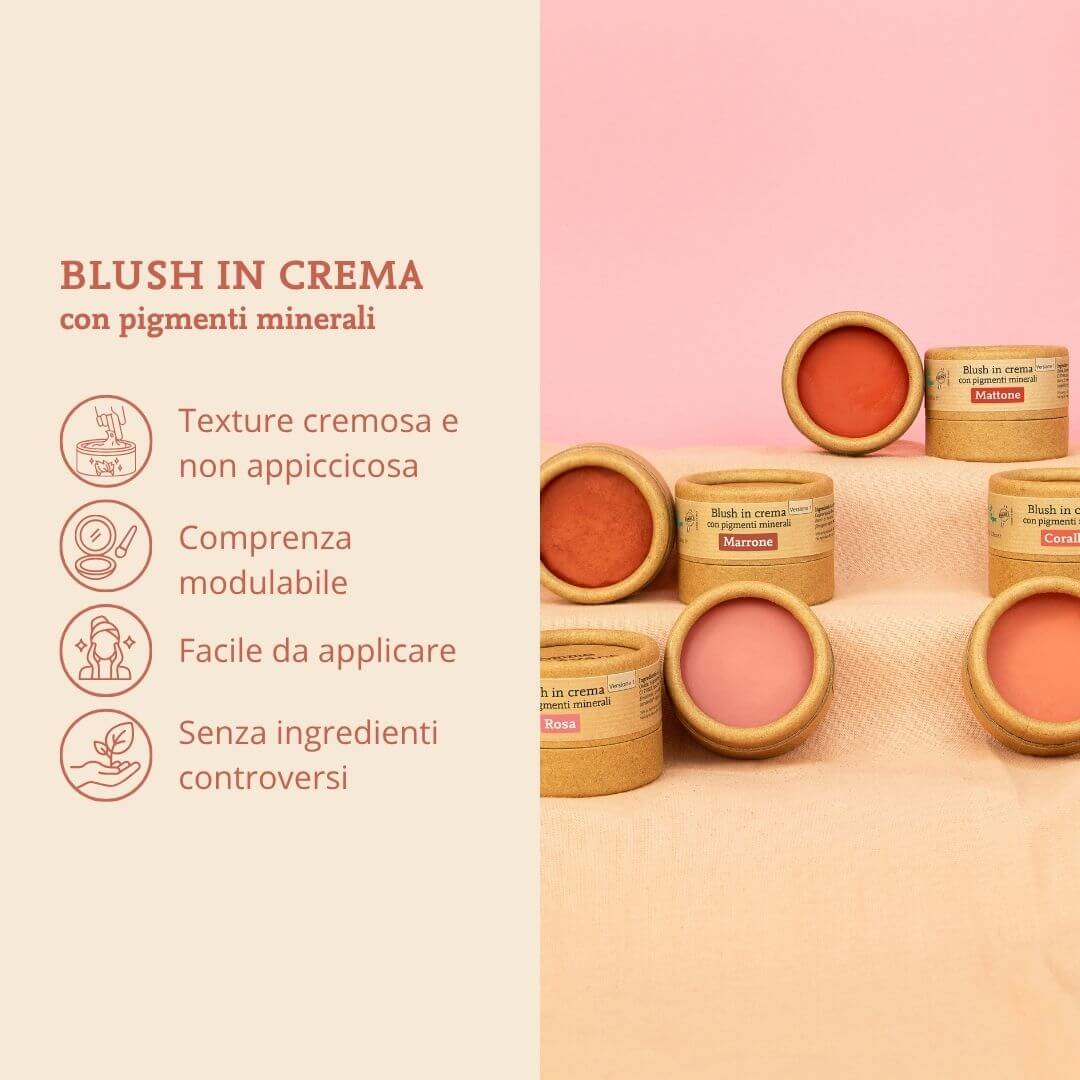 Blush in crema senza ingredienti controversi