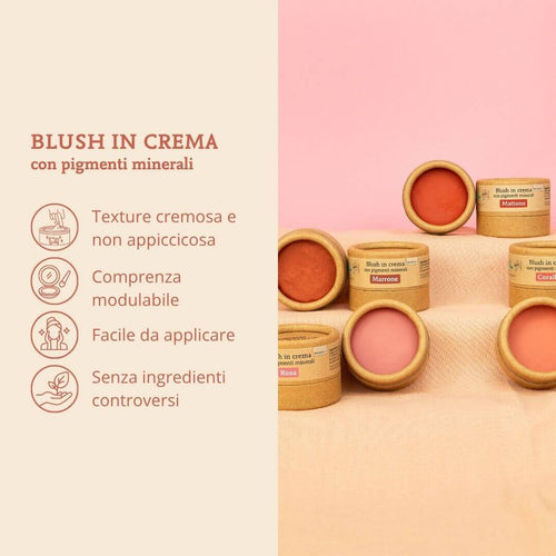 Blush in crema senza ingredienti controversi