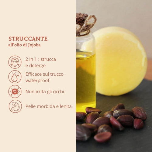 Struccante solido efficace sul trucco waterproof