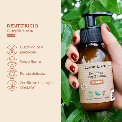 Dentifricio per una pulizia dei denti efficace e delicata