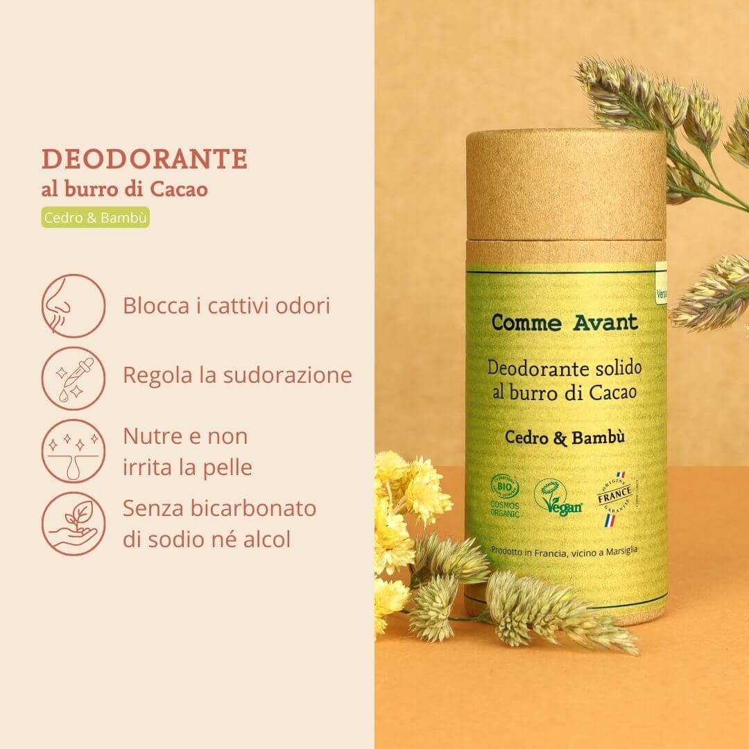 Deodorante che regola la sudorazione e idrata la pelle
