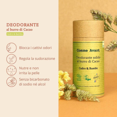 Deodorante che regola la sudorazione e idrata la pelle