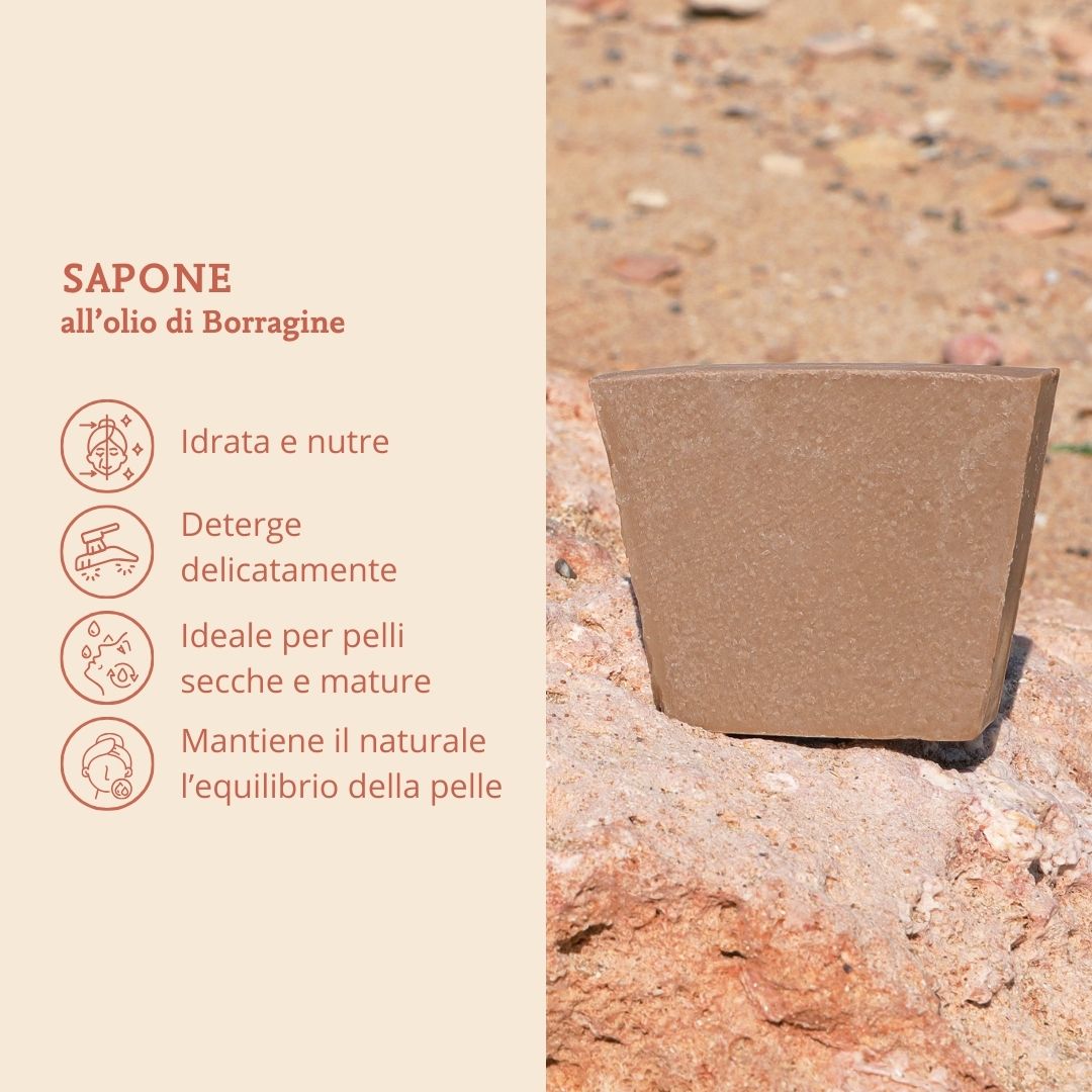 Benefici del sapone all'olio di borragine di Comme Avant
