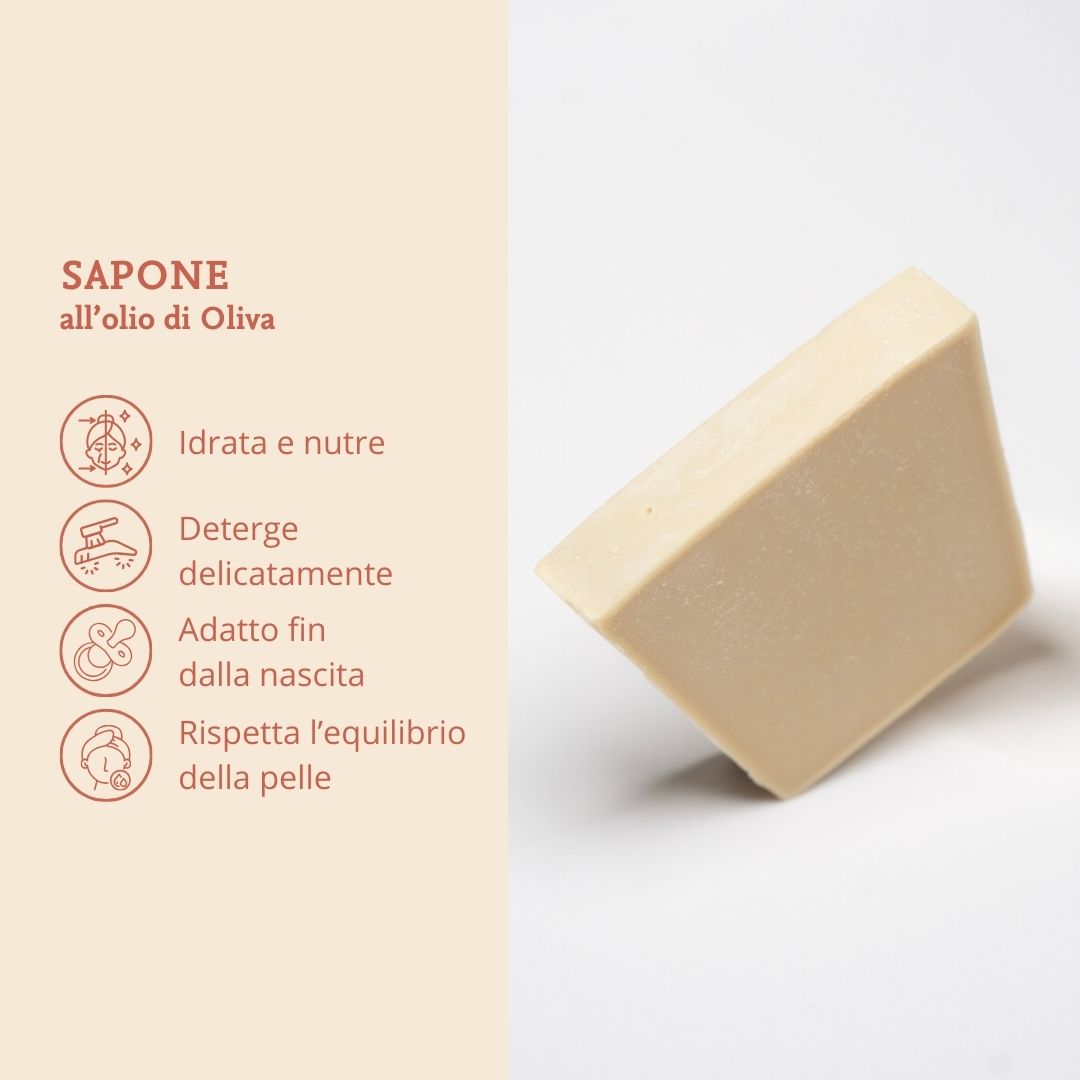 Benefici del sapone all'olio d'oliva Comme Avant