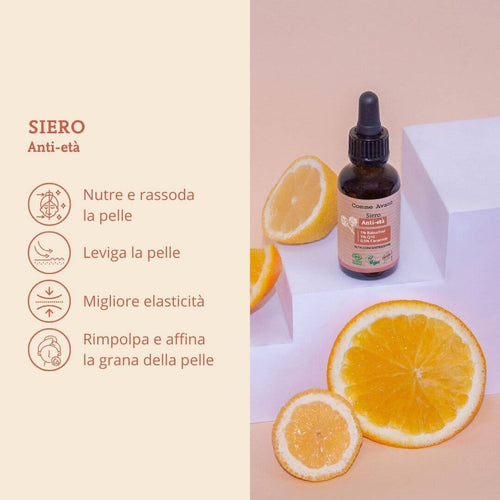 Siero viso che leviga e migliora l'elesticità della pelle