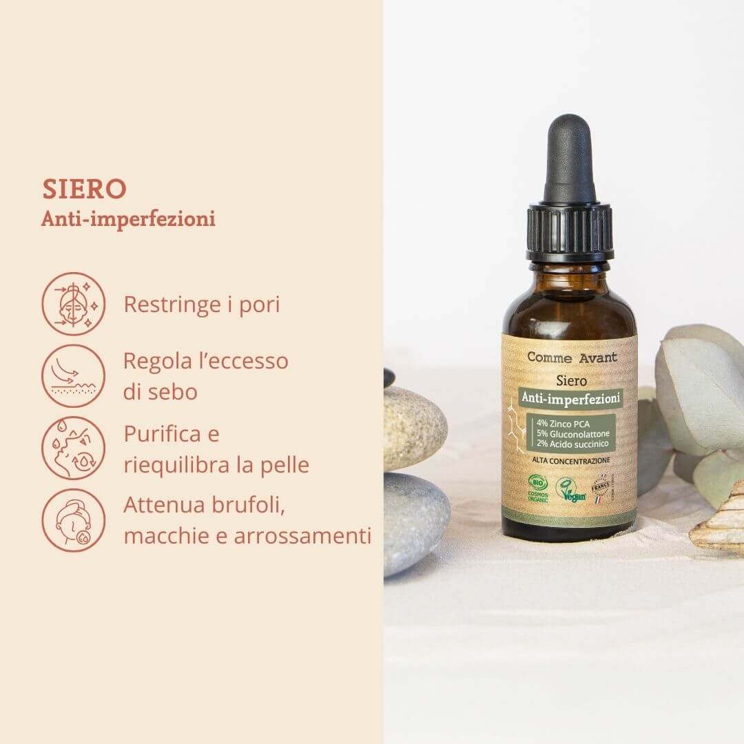 Siero anti-imperfezioni per regolare l'eccesso di sebo e purificare la pelle