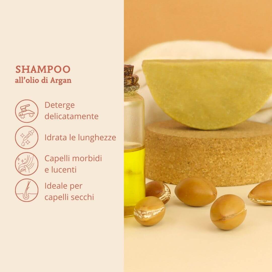 Benefici dello shampoo solido all'olio d'Argan