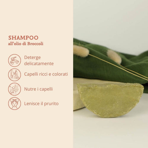 Benefici dello shampoo solido all'olio di broccoli