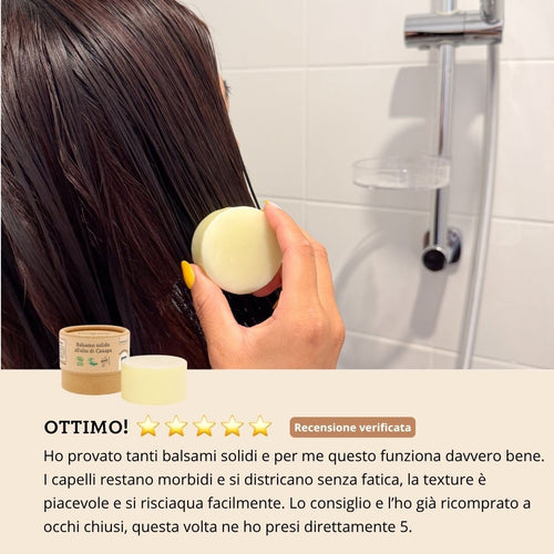Recensione balsamo solido all'olio di Canapa