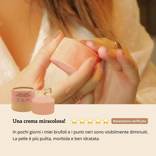 Recensione crema solida all'olio di nocciola