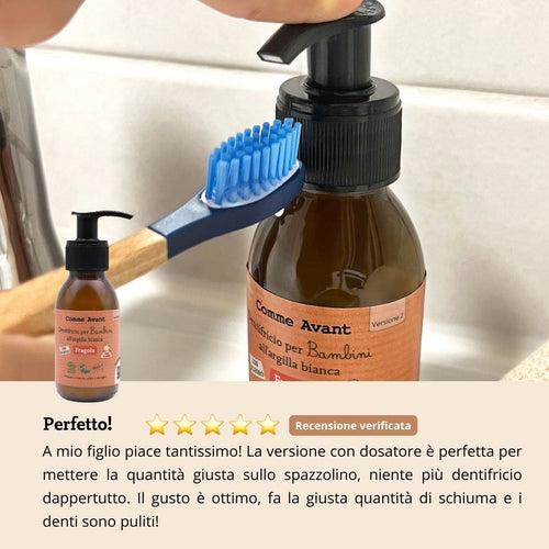 Recensione del dentifricio alla fragola di Comme Avant