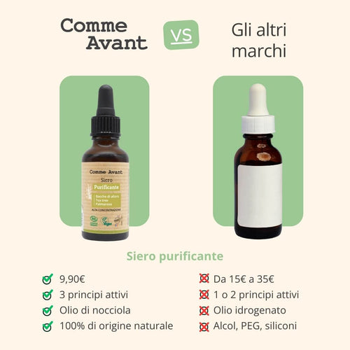 Siero purificante con ingredienti di origine naturale