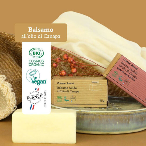 Balsamo biologico all'olio di Canapa