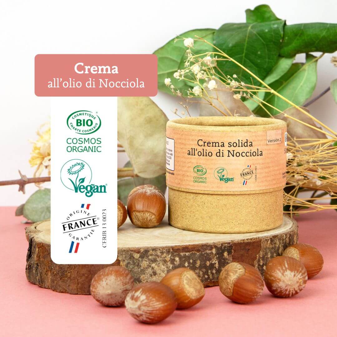 Crema solida biologica con olio di nocciola Comme Avant