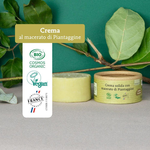 Crema solida biologica e plastic free
