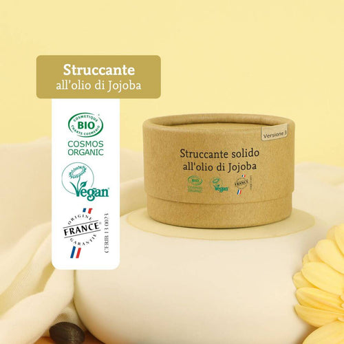 Struccante solido biologico e plastic free